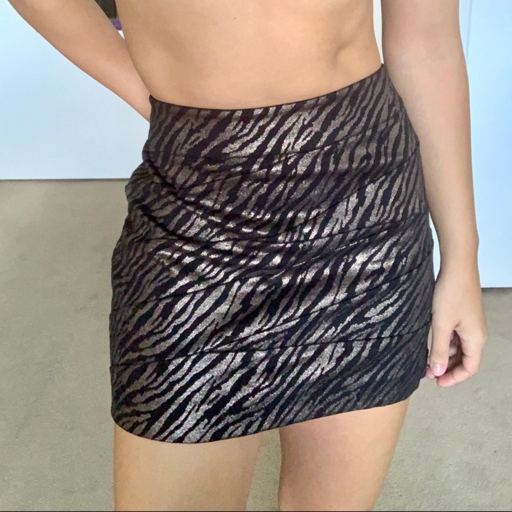 Animal print skirt